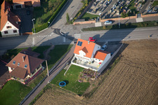 Buhl in the state Bas-Rhin, France from above