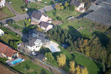 Oblique view of Niederrœdern in the state Bas-Rhin, France
