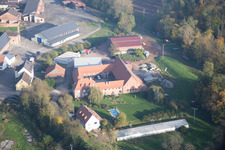 Niederrœdern in the state Bas-Rhin, France from above