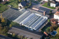 Drone recording of Niederrœdern in the state Bas-Rhin, France