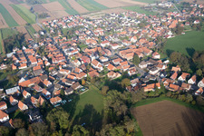 Niederrœdern in the state Bas-Rhin, France from a drone