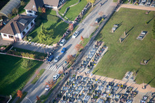 Niederrœdern in the state Bas-Rhin, France from the drone perspective