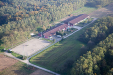 Aerial photograpy of Schaffhouse-près-Seltz in the state Bas-Rhin, France