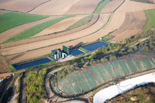 Drone image of Schaffhouse-près-Seltz in the state Bas-Rhin, France