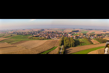 Panorama in Wintzenbach in the state Bas-Rhin, France