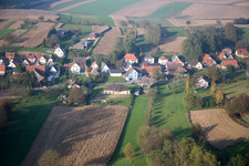 Aerial view of Wintzenbach in the state Bas-Rhin, France