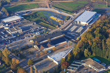 ALDI and EDEKA on Lauterburger Straße in Kandel in the state Rhineland-Palatinate, Germany
