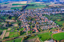 Village view from the south in Steinfeld in the state Rhineland-Palatinate, Germany