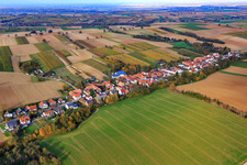 Oblique view of Street village from the southwest in Vollmersweiler in the state Rhineland-Palatinate, Germany