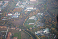 Oblique view of Landau in der Pfalz in the state Rhineland-Palatinate, Germany