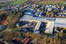 Aerial photograpy of Hubert Eichenlaub Transport and Forwarding GmbH in Herxheim bei Landau in the state Rhineland-Palatinate, Germany