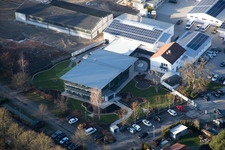 Aerial view of Herxheim bei Landau in the state Rhineland-Palatinate, Germany