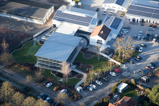 Herxheim bei Landau in the state Rhineland-Palatinate, Germany seen from above
