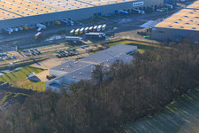 Erlenbachweg in the district Minderslachen in Kandel in the state Rhineland-Palatinate, Germany