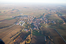 Aerial view of District Mörzheim in Landau in der Pfalz in the state Rhineland-Palatinate, Germany