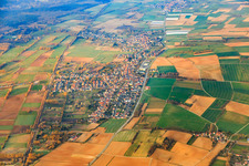 Village overview in winter from the east in Steinfeld in the state Rhineland-Palatinate, Germany