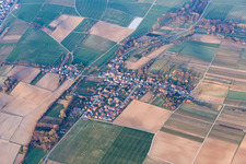 Aerial view of District Kleinsteinfeld in Niederotterbach in the state Rhineland-Palatinate, Germany