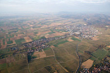 District Kapellen in Kapellen-Drusweiler in the state Rhineland-Palatinate, Germany from the plane