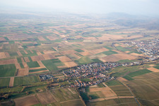 Bird's eye view of District Kapellen in Kapellen-Drusweiler in the state Rhineland-Palatinate, Germany