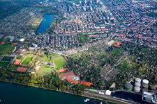 VfL Kurpfalz sports facilities in the district Neckarau in Mannheim in the state Baden-Wuerttemberg, Germany