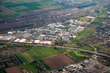 Mallaustr industrial area in the district Rheinau in Mannheim in the state Baden-Wuerttemberg, Germany