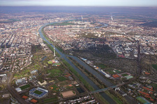 District Neckarstadt-Ost in Mannheim in the state Baden-Wuerttemberg, Germany