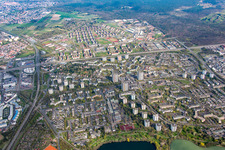 Settlement area in the district Vogelstang in Mannheim in the state Baden-Wurttemberg, Germany