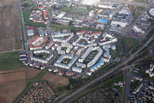 Ida Dehmel Ring in the district Käfertal in Mannheim in the state Baden-Wuerttemberg, Germany