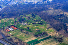Aerial view of Golf Club Mannheim-Viernheim 1930 eV in Viernheim in the state Hesse, Germany