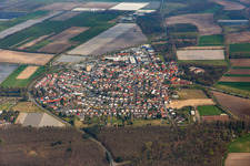 District Hüttenfeld in Lampertheim in the state Hesse, Germany