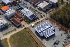 Oblique view of Autohaus Alsbach Bayram GmbH - Alsbach-Hähnlein in the district Sandwiese in Alsbach-Hähnlein in the state Hesse, Germany