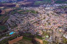From the east in Ober-Ramstadt in the state Hesse, Germany