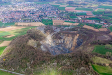 Quarry for the mining and handling of Basalt in the district Zeilhard in Rossdorf in the state Hesse, Germany