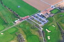 Aerial view of Golf Sport Park Groß-Zimmern in Groß-Zimmern in the state Hesse, Germany