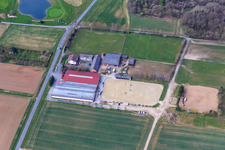 Aerial view of Riding and Driving Club Groß-Zimmern 1949 eV in Groß-Zimmern in the state Hesse, Germany