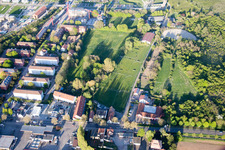 Aerial photograpy of State Garden Show 2015 in Landau in der Pfalz in the state Rhineland-Palatinate, Germany