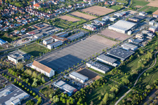 Aerial photograpy of District Queichheim in Landau in der Pfalz in the state Rhineland-Palatinate, Germany