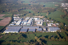 Landau in der Pfalz in the state Rhineland-Palatinate, Germany seen from a drone