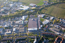 Aerial view of Industrial Area North in Landau in der Pfalz in the state Rhineland-Palatinate, Germany