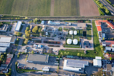 Oblique view of Industrial Area North in Landau in der Pfalz in the state Rhineland-Palatinate, Germany