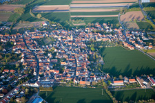 Aerial view of District Lachen in Neustadt an der Weinstraße in the state Rhineland-Palatinate, Germany