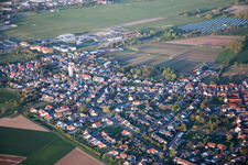 Aerial photograpy of District Lachen in Neustadt an der Weinstraße in the state Rhineland-Palatinate, Germany