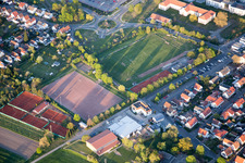 Oblique view of District Lachen in Neustadt an der Weinstraße in the state Rhineland-Palatinate, Germany