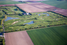 Aerial view of Grounds of the Golf course at Golfpark Biblis-Wattenheim *****GOLF absolute in Wattenheim in the state Hesse, Germany