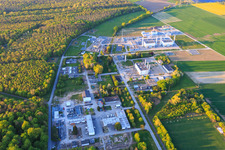 Open Grid Europe GmbH in the district Allmendfeld in Gernsheim in the state Hesse, Germany out of the air