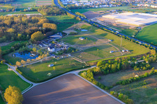 Aerial photograpy of Wolf Stud on the A5 in Bickenbach in the state Hesse, Germany