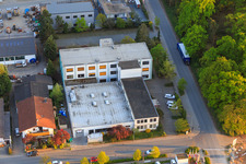 Aerial photograpy of Sandwiesen industrial area with Laetus in the district Sandwiese in Alsbach-Hähnlein in the state Hesse, Germany