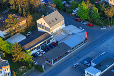 Aerial view of Sandwiesenstr in the district Sandwiese in Alsbach-Hähnlein in the state Hesse, Germany