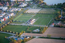 District Auerbach in Bensheim in the state Hesse, Germany from a drone