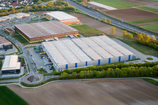 Warehouses and forwarding building of Bonano GmbH in Lorsch in the state Hesse, Germany